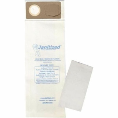 Janitized Replacement Vacuum Bag - 10 / Pack INCLUDES 3 PRE-FILTERS/PACK OEM: 032220019