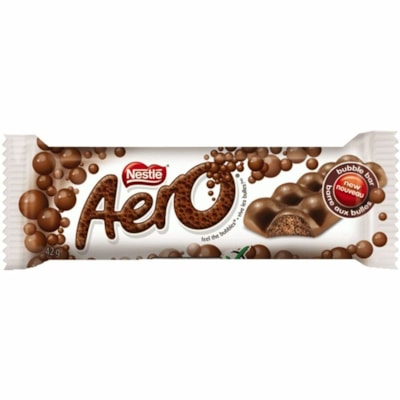 Aero Chocolate Bars, 42 g, 48/BX - Original - Individually Wrapped - 1.41 oz (40 g) - 48 / Box  