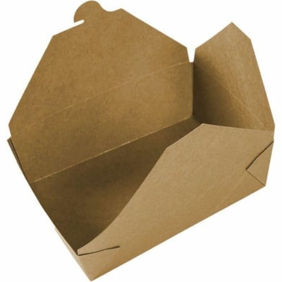 Globe - Boîte de stockage 6062 - Alimentaire, Transport - Jetable - Marron - Papier Kraft Corps - 200 / Étui 8 25 X 6 5 X 2 5 PO TAILLE NUMéRO TROIS