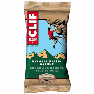 Clif Bar - Snack-bars 136785 - Flocons d'avoine, raisins secs et noix - 1 - 2,40 oz (68 g) - 12 / boîte 12 X 68 G ONTARIO ALBERTA SEULEMENT