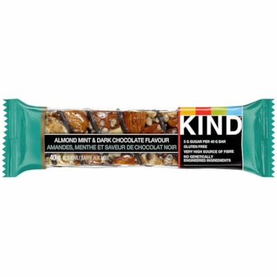 KIND - Snack-bars 113-565 - Sans gluten - Amande, Menthe, Chocolat noir - 1,41 oz (40 g) - 12 / boîte MINT 12X40G 