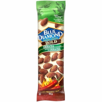 Blue Diamond Almonds, Bold Sriracha, 43 g, 12/BX - Individually Wrapped - Sriracha - 43 g - 12 / Box BLUE DIAMOND ALMONDS 