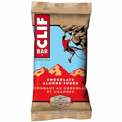 Clif Bar - Snack-bars 136782 - Emballé séparément - Fudge au chocolat et aux amandes - 2,40 oz (68 g) - 12 / boîte 12 X 68 G ONTARIO & ALBERTA SEULEMENT