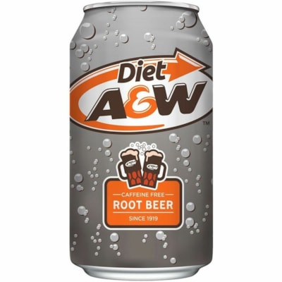 A&W Root Beer Soft Drinks, Diet, 355 mL, 12/CT - Ready-to-Drink Diet - 355 mL - Root Beer - 12 / Carton A9  P0  R0 ONLY 