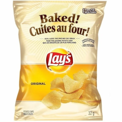 Lays Baked! Snack Chips, Original, 32 g, 40/CT - Trans Fat Free - Original - 32 g - 40 / Carton  