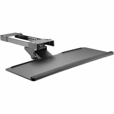 HDL Articulating Keyboard Tray - 100-KB2 - 6.7" Height x 25.5" Width x 10" Depth - Black - Steel, Metal - 1  