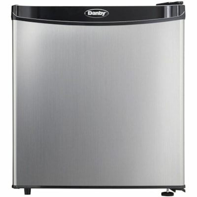 Danby - 1,6 cu. pi. Réfrigérateur compact en noir - 45,31 L - Décongélation automatique - Réversible - 45,31 L Capacité nette totale - 245 kWh par An - Acier inoxydable - 42 dB Bruit 45.40L COMPACT ALL REFRIGERTOR CONFORME ENERGY STAR