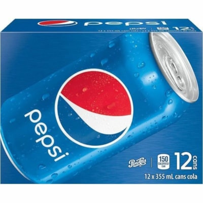 Pepsi Soft Drink - Ready-to-Drink - 355 mL - Original - 12 / Case  