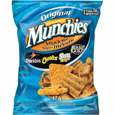 Munchies Original Snack Mix, 47 g, 40/CT - Trans Fat Free - Original, Crunchy, Assorted - 1 - 1.66 oz (47 g) - 40 / Carton  