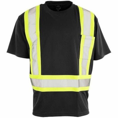 Forcefield - Gilet de sécurité - Moyen - Humidité Protection - 1 Poche(s) - Polyester - Noir - Confortable - 1 / Unité CSA Z96-15 CLASS 1 LEVEL 2 POCHE POITRINE