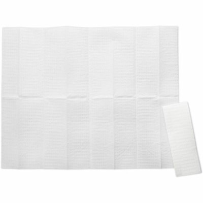Rubbermaid Commercial - Doublures pour table à langer, double épaisseur, fini plastifié, boîte de 320 - longueur de 13,25 po (336,55 mm) x largeur de 5,50 po (139,70 mm) - Papier - Blanc - 320 / boîte  