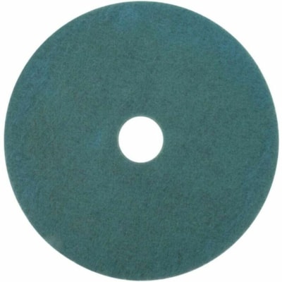 3M Aqua Burnish Pad, 3100, 53.3 cm (21 in) - Round21" (533.40 mm) Diameter x 1" (25.40 mm) Thickness - Burnishing, Floor - Sheet Vinyl, Vinyl, Marble, Terrazzo, Concrete Floor - 1500 rpm to 3000 rpm Speed Supported - Durable, Scratch Remover - Nylon, Polyester Fiber, Resin - Aqua - 5 / Case QUA 