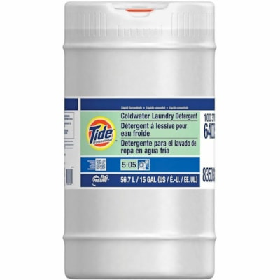 Tide Professional Coldwater Laundry Detergent, Concentrated Closed Loop, 56.7 L - For Laundry, Commercial, Washing Machine - Concentrate - Liquid - 56.70 L - pH Neutral, Anti-septic - 1 / Unit 5-05  CLOSED LOOP  15GAL 30