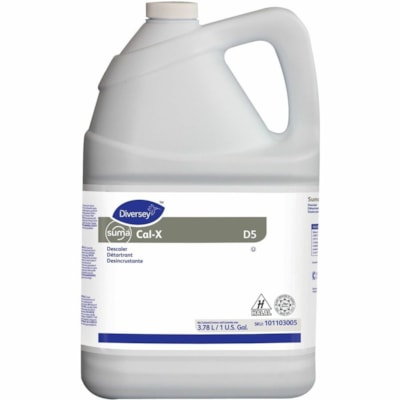 Diversey Suma Cal-X Descaler - For Multipurpose - Concentrate - Liquid - 128 fl oz (4 quart) - 0.5 to 0.9 pH - Acidic Scent - Kosher - Clear Red - 4 / Carton MANUAL 