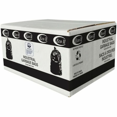 ECO II Strong 56x60 Clear Rolls 8/8's, 64/case - 151 L Capacity - 56" (1422.40 mm) - Clear - Resin, Plastic - Garbage, Commercial, Industrial - Recycled - 64 / Case GARBAGE BAG 