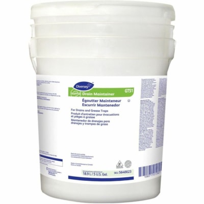 Suma - Déboucheur 5640023 - Pour Drain, Commercial, Fosse septique - Prêt à l'emploi/concentré - Liquide - 18,90 L - 8,5 pH - Kasher, Non corrosif, Non toxique, Sans caustique, Inodore - Vert 1 PAIL 