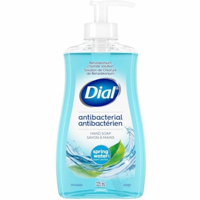 Dial Antibacterial Hydrating Liquid Hand Soap, Spring Water, 325 mL - Spring Water Scent - 325 mL - Hand - Moisturizing - Antibacterial - Paraben-free, Phthalate-free, Silicone-free LIQUID HAND SOAP 