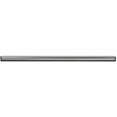 Globe - 4435 - Pour Raclette - Noir, Argenté - Acier inoxydable, Caoutchouc - hauteur de 0,50 po (12,70 mm) x largeur de 1 po (25,40 mm) x longueur de 18 po (457,20 mm) - 1 / Unité FOR WINDOW SQUEEGEE STAINLESS STEEL CHANNEL