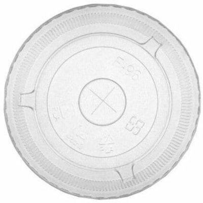 Eco Guardian - Boîte de stockage EG-CPLA-K96F-LID - diamètre de 3,78 po (96,01 mm) - clair - Acide polylactique (PLA) Couvercle - 1000 / Étui COMPOSTABLE  50PK 