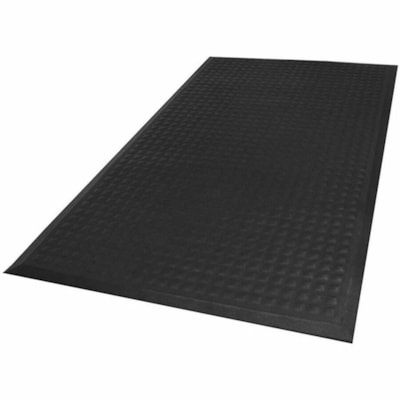 M+A Complete Comfort II Commercial-Grade Grey Anti-Fatigue Mat, 3' x 5' - Commercial, Floor, Indoor, Wet Place, Industry - 60" (1524 mm) Length x 36" (914.40 mm) Width x 0.500" (12.70 mm) Thickness - Rectangular - Nitrile Rubber, Foam - Gray - 1 / Unit ANTI-FATIGUE MAT  BLACK 