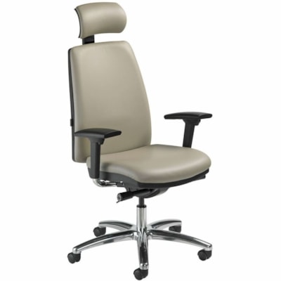 Nightingale Veronna Executive Task Chair - Leather Seat Material - Leather Back Material - Leather #440 COBBLESTONE LEATHER 