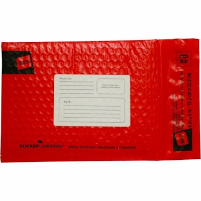 Seal-It Slicker Coloured Poly Mailers, #0, 6" x 9" , Carton of 12 - Mailing/Shipping - #0 - 6" (152.40 mm) Width x 9" (228.60 mm) Length - Poly - 12 / Carton SIZE 6" X 9" 12/PK COLORED POLY BUBBLE ENVELOPE