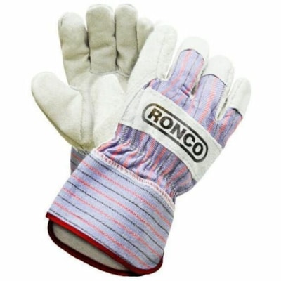 Iceberg Work Gloves - 10.63" (270 mm) Glove Length - Abrasion, Blade Cut, Scrape Protection - One Size Size - Split Leather - Natural - Knuckle Strap, Reinforced Fingertip, Reinforced Cuff, Cut Resistant, Abrasion Resistant, Scrape Resistant, Elastic Back, Snug Fit, Comfortable, Durable, Tear Resist LINED  SPLIT LEATHER  ONE SIZE 