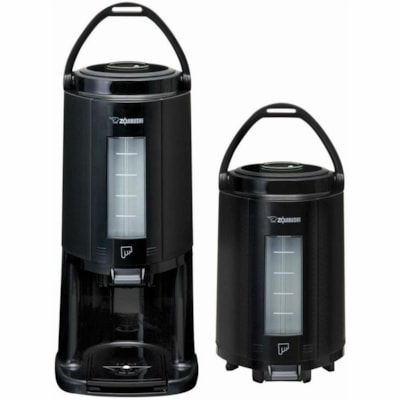 Zojirushi Thermal Gravity Pot AY-AE25 Beverage Dispenser - 2.50 L - Plastic - 17.10" (434.34 mm) x 8" (203.20 mm) x 8.80" (223.52 mm) - Black TALL 2.5L  DETACHABLE BASE 