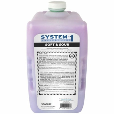 Diversey - Neutralisant/adoucissant de lessive 5365092 - Pour Machine à laver, Laverie, Commercial, Institutionnel, Acier inoxydable - Concentré - 3,10 L - 5,5 à 6,5 pH - Agrume Arôme - Pourpre - 2 / Carton FOR TED SYSTEM 