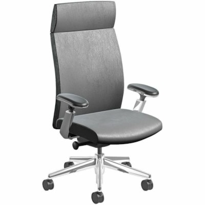 Nightingale EC 3 Series Executive Chair - Leather Seat Material - Leather Back Material - Mid Back - Black HIGH BACK EXECUTIVE CHAIR ADJUSTABLE ARMS  LEATHER PLUS