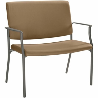 Global Frolick Rectangular Back Armchair - Vinyl Seat ARM EXTENDS FORWARD ICE COFFEE HIGH DENSITY BIO FOAM