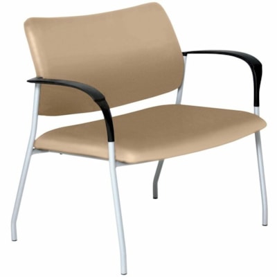 Global Sidero Chair - Vinyl Seat - Steel, Metal WALL SAVER LEG FRAMES WIDE CURVED ARMS