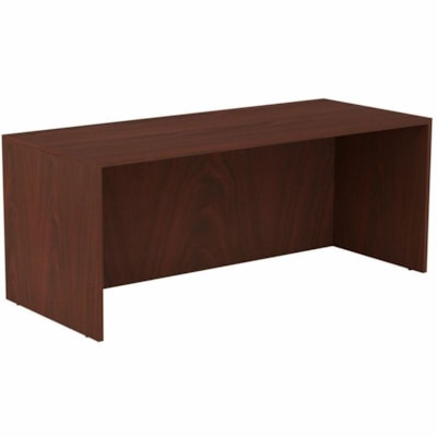 HDL Innovations 71" Desk Shell, Royal Mahogany - Band Edge - Material: Laminate - Finish: Royal Mahogany, Laminate - Modesty Panel - For Commercial 71"W X 29.5"D X 29"H ROYAL MAHOGANY