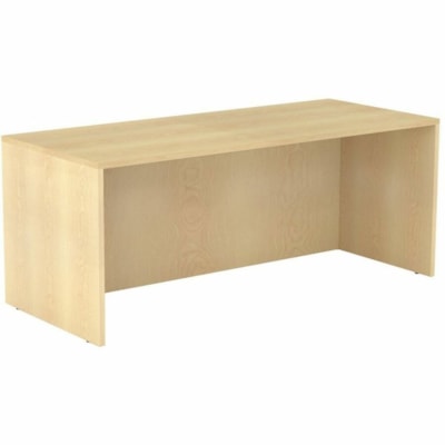HDL Desk Shell - 0 Drawer(s) - Band Edge - Material: Laminate - Finish: Hardrock Maple - Modesty Panel, Edge Banding - For Commercial 71"W X 29.5"D X 29"H HARDROCK MAPLE