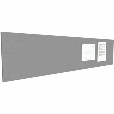 HDL Tackboard - Material: Fabric - Finish: Gray GREY FABRIC 62.5"W X 15.75"H