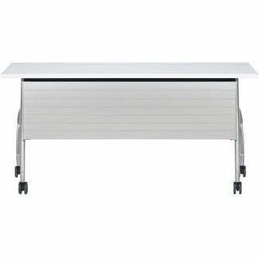 Global 2gether Designer White Training Table, 72"W x 24"D x 29"H - 29" (736.60 mm) Height x 72" (1828.80 mm) Width x 24" (609.60 mm) Depth - Commercial, Training - Assembly Required - Designer White - Particleboard WHITE 