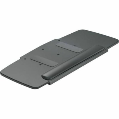 Global 27" HDPE Keyboard Tray - 0.3" Height x 27.5" Width x 11.5" Depth - Black - High-density Polyethylene (HDPE), Plastic, Polyethylene  