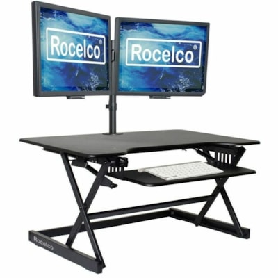 Kit d'accessoires pour bureau Rocelco - 1 Unité ouble monitor arm-Anti fatigue  mat