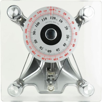 BIOS Living Mechanical Personal Scale - 300 lb (136077.71 g) / 299.83 lb (136000 g) Maximum Weight Capacity - Clear 5 YR WARNTY STAINLESS STEEL TEMPERED GLASS SURFACE