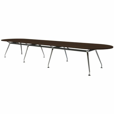 HDL Innovations Conference Table - Material: Laminate - Finish: Laminate - Evening Zen Table Top - Sturdy, Lightweight - For Boardroom, Conference Table 14PRSN 189 W X 47.25 D X29.5 H RACETRACK TOP & BASE