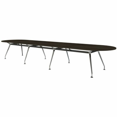 HDL - Table de conférence Innovations - Tissu: Stratifié - Finition: Stratifié - Table Top Gris du soir - Robuste, Léger - Pour Salle de conférence, Table de conférence 14PRSN 189 W X 47.25 D X29.5 H DESSUS ET SOCLE RACETRACK