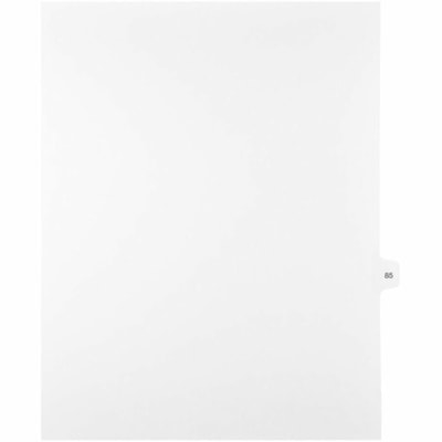 Mark Maker - Onglet d'index Legal - 1/15 - 85 - hauteur de l'onglet 11 po (279,40 mm) x largeur de l'onglet 8,50 po (215,90 mm) - format lettre - Tab(s) Blanc Papier, Mylar - 10% Recyclé - Pré-imprimé, Renforcement de Mylar, Laminées, Non perforé - 25 / Unit&eacute 25/pk Mylar lettre Intercalaire