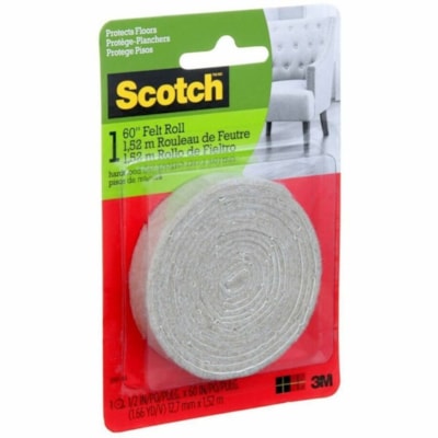 Scotch Pad - Beige - Felt - 1/Pack SIZE 1/2 IN X 60 IN 