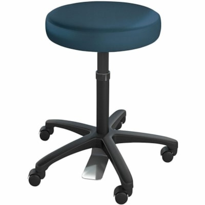 ergoCentric healtHcentric Ultimate Medical Stool IC+ SAPPHIRE SEAT  BLACK BASE SEAMLESS UNDER SEAT  SEAL