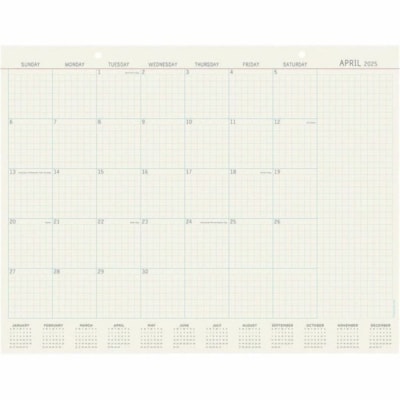TF Publishing 2025 Vintage Professional Large Desk Pad Monthly Blotter Calendar - Large - Monthly - 12 Month - January 2025 - December 2025 - 22" (558.80 mm) x 17" (431.80 mm) Sheet Size - Desk Pad, Desk - Wall Mount - Paper - Corner Protector, Monthly Calendar, Tear-off, To-do List, Monthly Grid, N  
