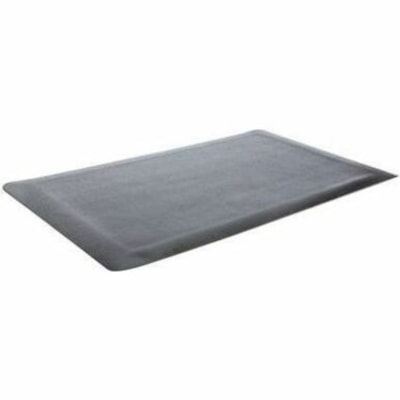 Mat Tech - Tapis anti-stress Elegance - Pharmacie, Hôtel, Banque, Stockage, Commercial, Installation médicale, Dentaire - longueur de tapis 36 po (914,40 mm) x largeur de tapis 24 po (609,60 mm) x épaisseur de tapis 0,560 po (14,22 mm) - Rectangulaire - Relief - Mousse, Vinyle - Noir - TEXTURE BLACK 9/16" VINYL SURFACE