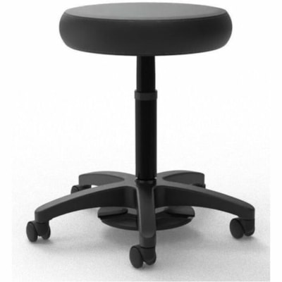 ergoCentric Ultimate Medical Stool - Fabric Seat BLACK PAGAGE  DISC ADJUSTMENT FRIXION BLACK