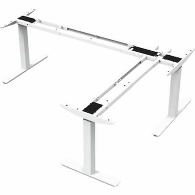 ergoCentric upCentric 3-Leg Height-Adjustable Table Frame, 22" - Height Adjustable - Assembly Required - Steel ELECTRIC  WHITE 22" FRAME  WIDTH ADJUSTABLE