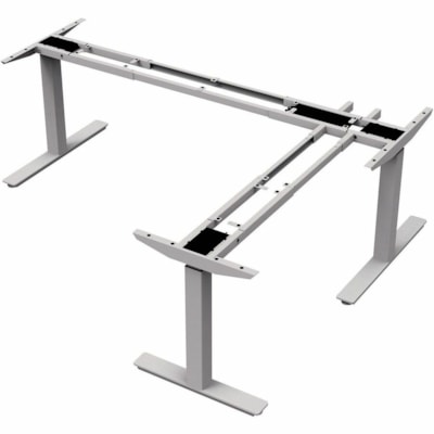 ergoCentric - Base de la table - Hauteur réglable - Assemblage requis - Acier ELECTRIC  SILVER 22" FRAME  WIDTH ADJUSTABLE