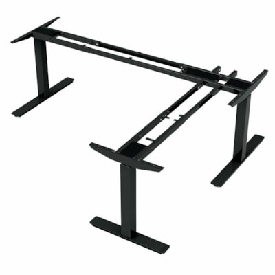 ergoCentric - Base de la table - Hauteur réglable - Assemblage requis - Acier ELECTRIC  BLACK 22" FRAME  WIDTH ADJUSTABLE